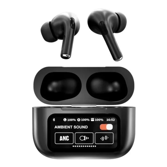 A9 Pro Airpods Anc/enc Touch Screen Wireless Earbuds | A9 Airpods Pro | Best Quality Airpods - Black