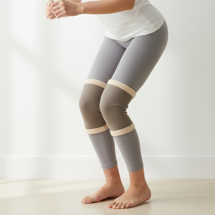 1 Pair Elastic Knee Support Sleeve – Compression Knee Cover For Pain Relief, Joint Protection, And Sports Injury Recovery For Men And Women (Medium)