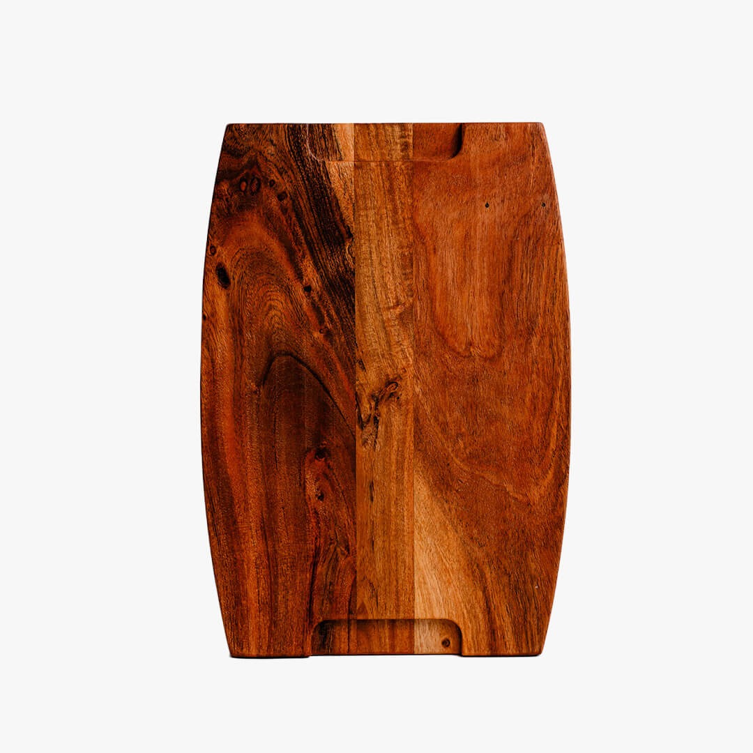 Acacia Parabola Face-Grain Cutting Board – 14” x 10” x 2” | Durable & Stylish Butcher Block for Kitchen Prep & Serving