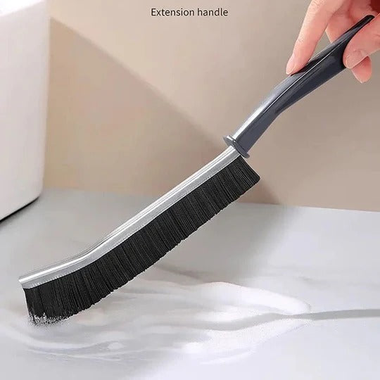 Set of 2 Gap Cleaning Brushes – Hard Bristle Crevice and Grout Cleaning Brush for Bathroom, Kitchen, Tile, and Dead Angles – Durable Narrow Cleaning Tool (9 Inch Lengh 0.75 Inch Width)
