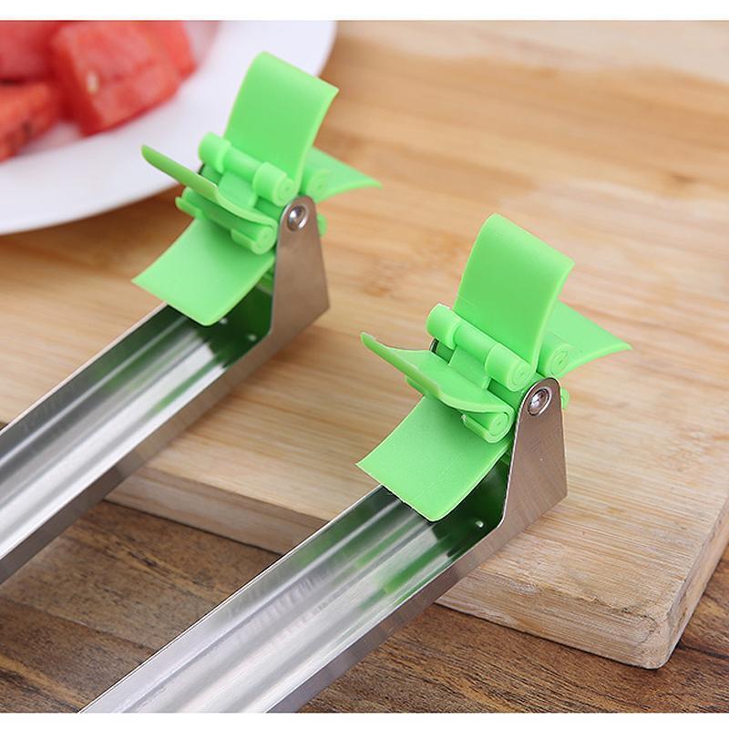 Windmill Watermelon Cube Cutter | Watermelon Slicer Cutter, Stainless Steel Watermelon Cutter Wheel Fruit Knife Melon Knife Corer Kitchen Gadgets, Practical Tool for Fruit Vegetable Salad