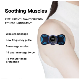 Mini Body Massager Pulse Neck Pain Relief EMS Butterfly Body Massager Men & Women