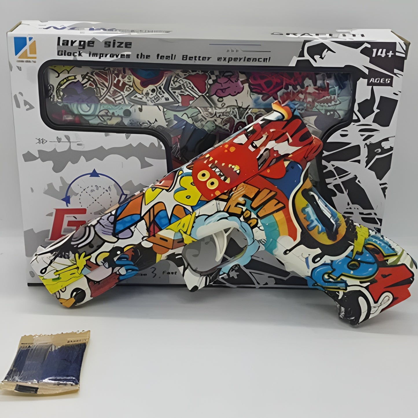 Gel Blaster High Speed Manual Gun Orange – Large Size Graffiti Glock Soft Bullet Gun Toy With Safe Foam Bullets, Realistic Design, And Exciting Action Play For Kids And Teens