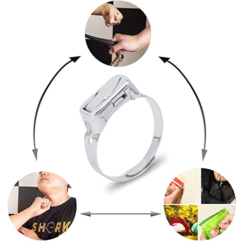 Adjustable Self Defense Ring - Self Defense Ring Knife - Hidden Blade Emergency Protection Tool for Men & Women