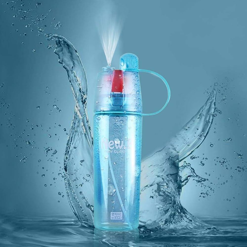 spray water bottle HydraMist Pro – Ultra-fine mist spray for skincare, cleaning, or gardening. GlowSpritz – Gentle hydration with a stylish touch for everyday refreshment -500ml (Random Color)