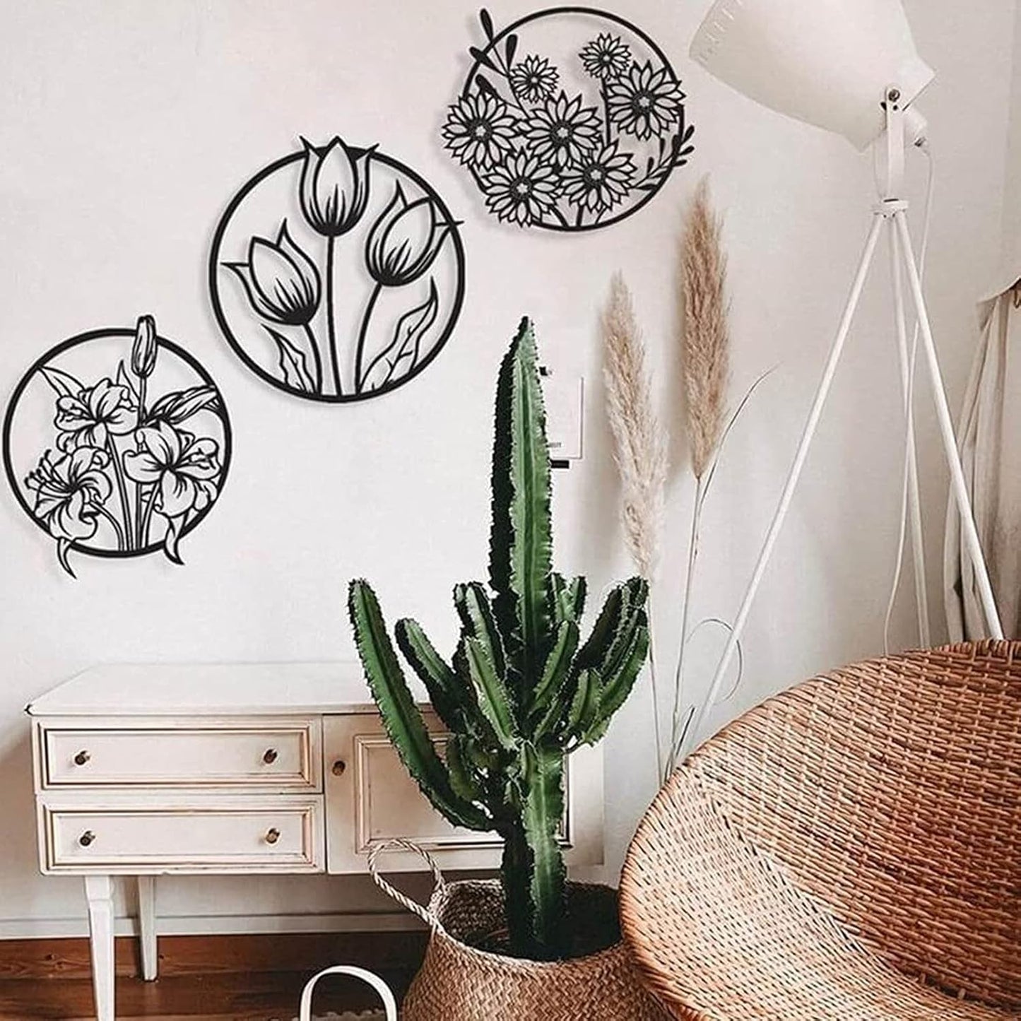 (3 pcs set )3D floral abstract Wooden Wall Art & Home Decoration / Item Home Décor Home Room & Wall Decor Wall Art