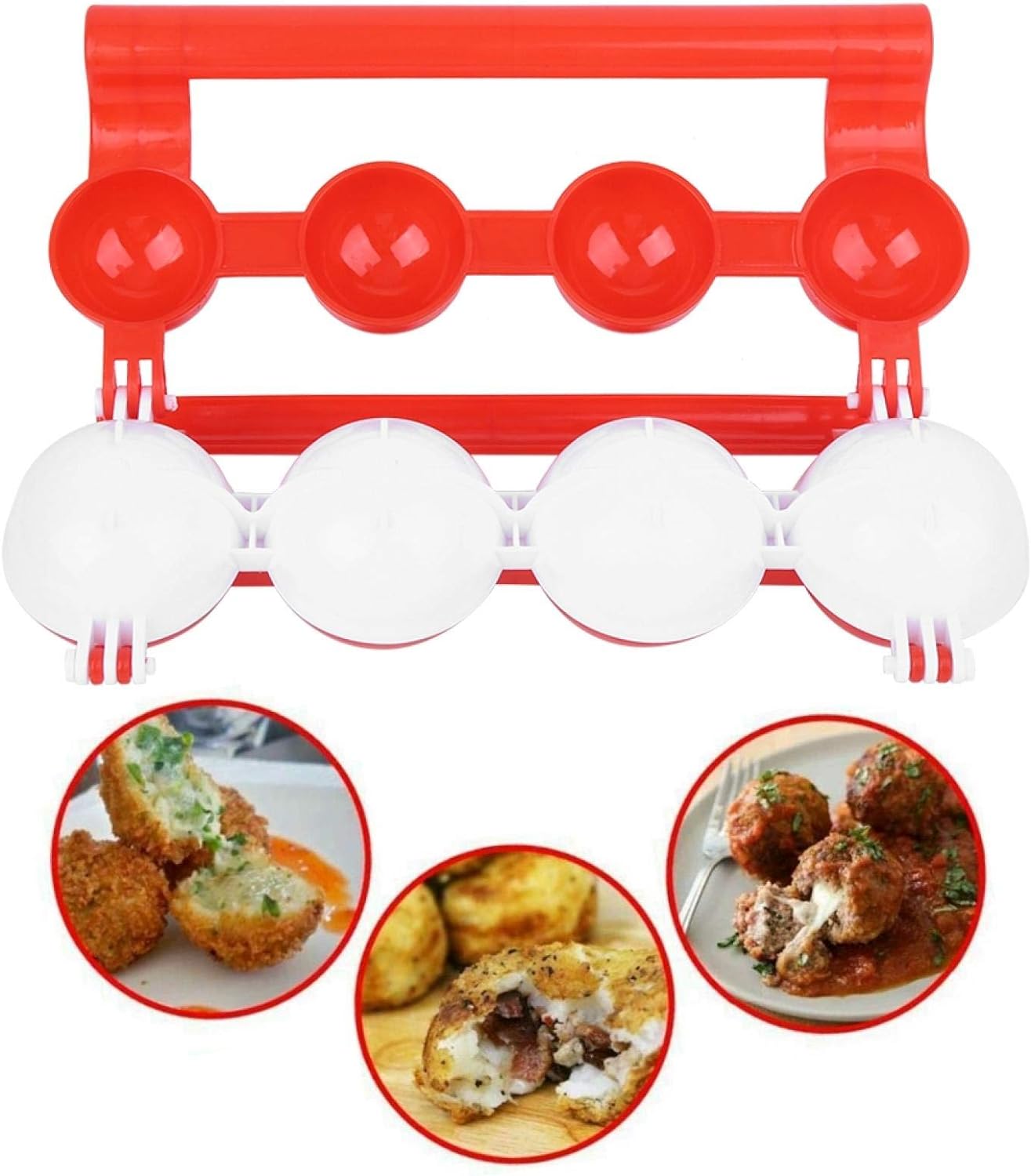 Meatball Maker Plastic Fish Ball Maker Meatball Scoop Meatball Spoon Homemade Stuffed Meatball Fish Ball Maker Mold Fish