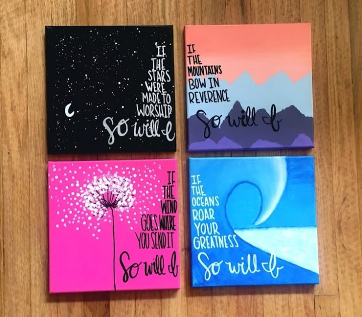 3D CANVAS FRAME FOR WALL & HOME DECORE 4 PEC