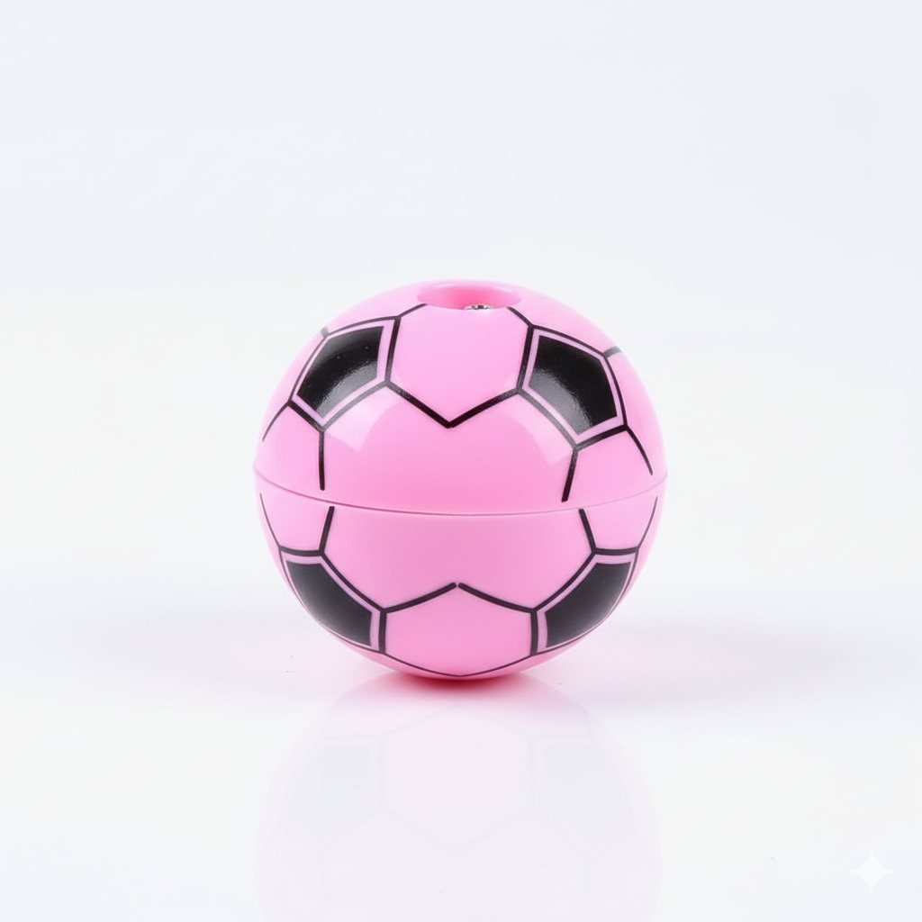 Football Shape Pencil Sharpener Set – Pack of 12 | Fun & Durable Stationery for Kids, Students, and Office Use | Compact & Easy to Use Sharpeners (Random Color)