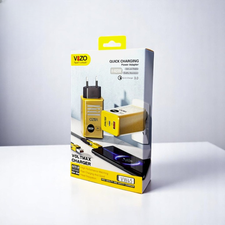 Vw45 – Volt Series PD Fast Charger (45W Max) | Best Quality Charger - Vizo Vw45 Charger
