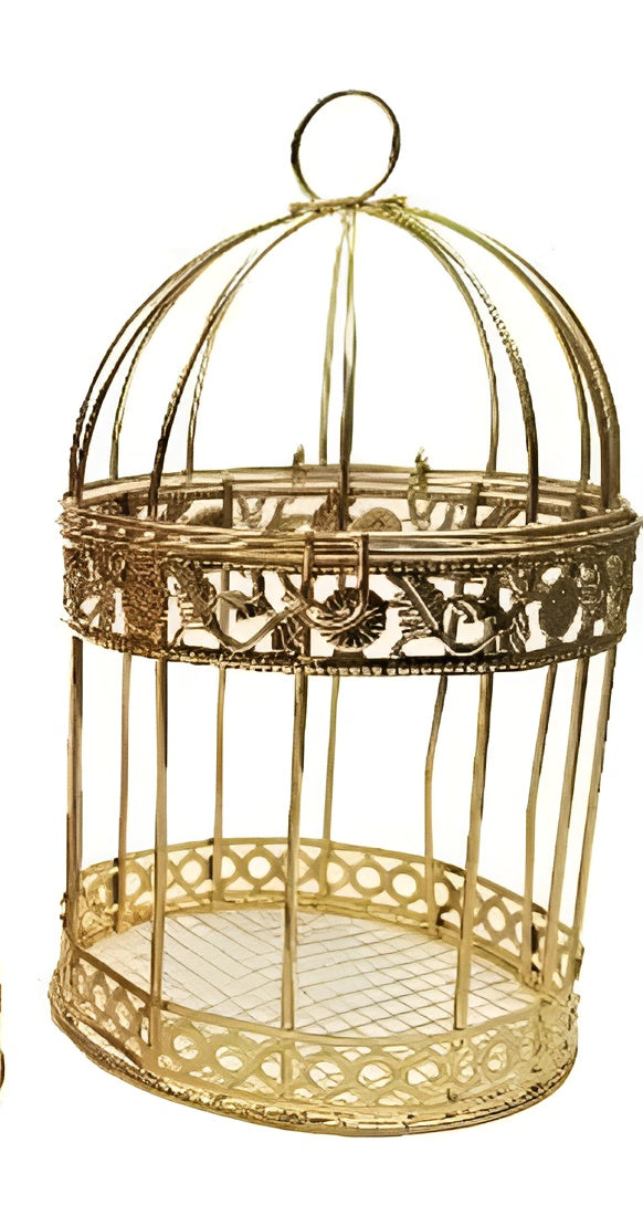 Metallic bird Cages for home decor and gift (pack of 3)
