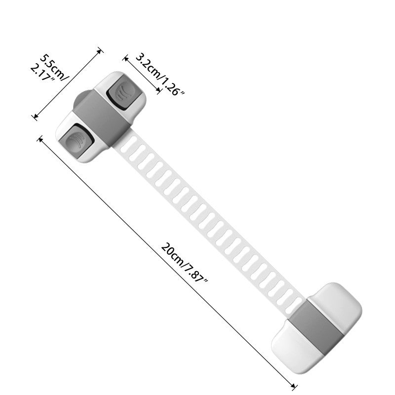 Adjustable Multi purpose lock Child Safety Cabinet Lock Protector Drawer Door Cabinet Lock Plastic Protection Kids Safety Door Lock