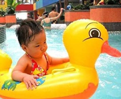 Duck Baby Floats Tube, Inflatable Duck Pool Float, Baby Floating Seat, Children Swim Ring, Kids Inflatable Floats, Yellow Duck Seat Boat for Toddler