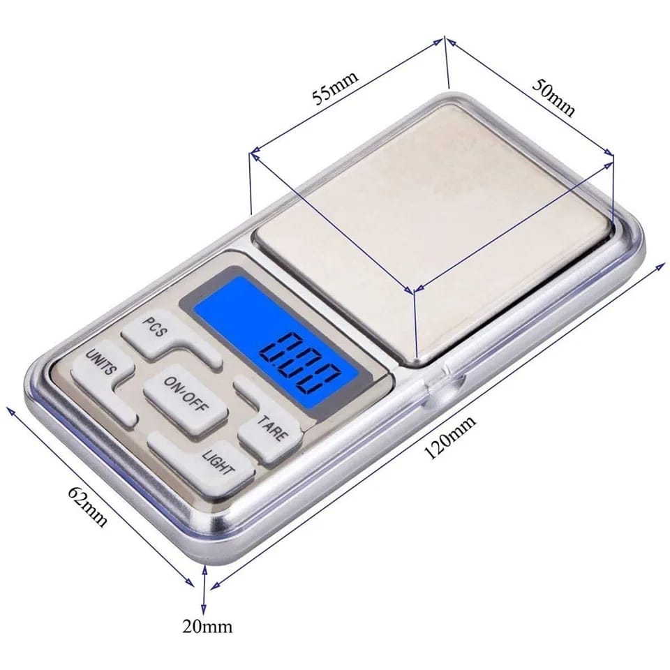 Mini Electronic Scales High Precision Pocket Digital Scale for Gold Sterling Jewelry Balance Gram For Kitchen Scale 500gx0.1g