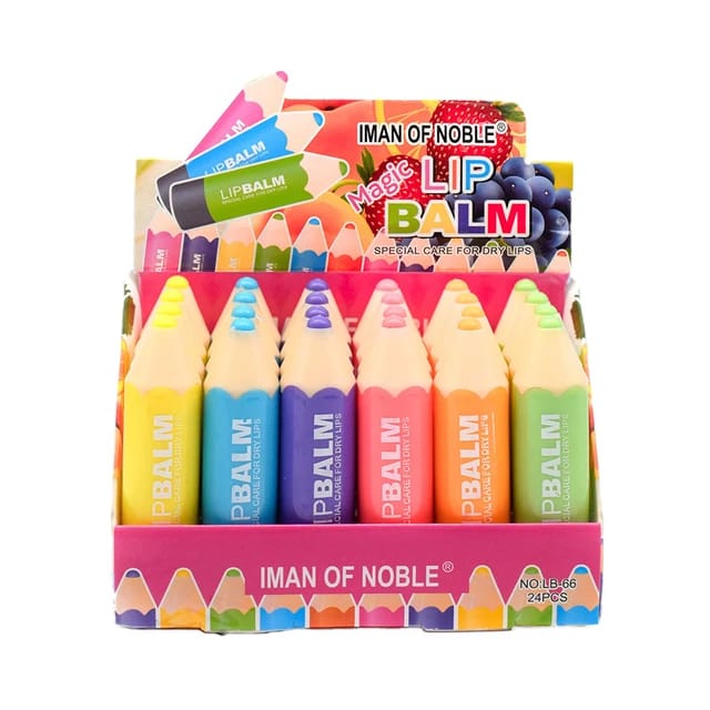 ( PACK OF 12 ) PENCIL SHAPE LIP BALM