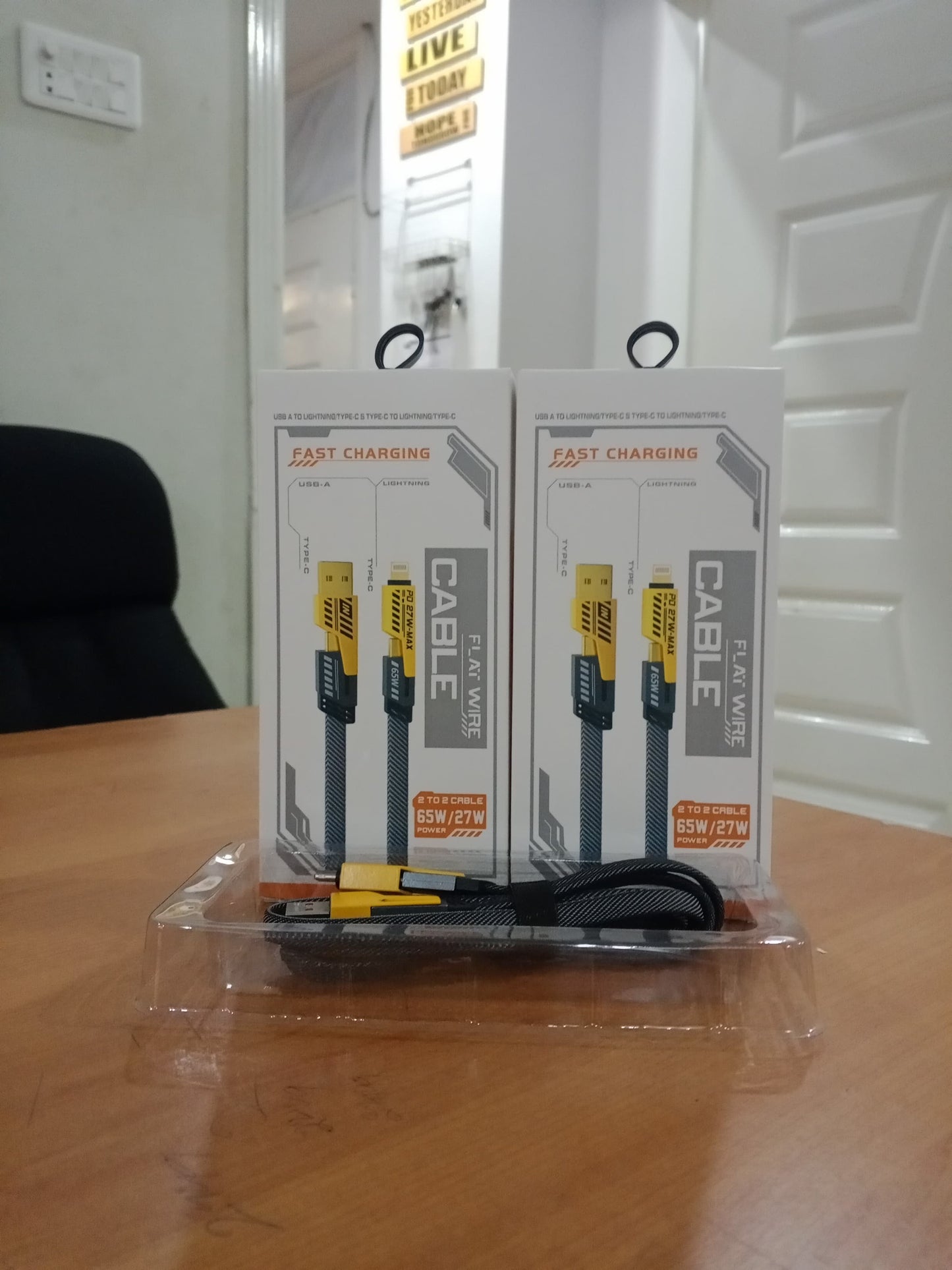 4 in 165W Fast Charging Data Cable (With Box)