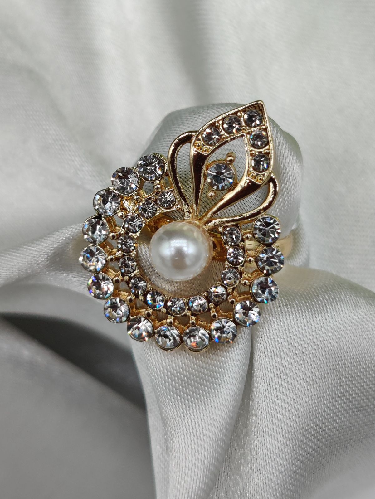 1 Piece Imported Radiant Crystal Blossom Ring β Unmatched Elegance in Every Detail π | Luxurious Design Ring | Adjustable Ring | Ring For Girls & Women