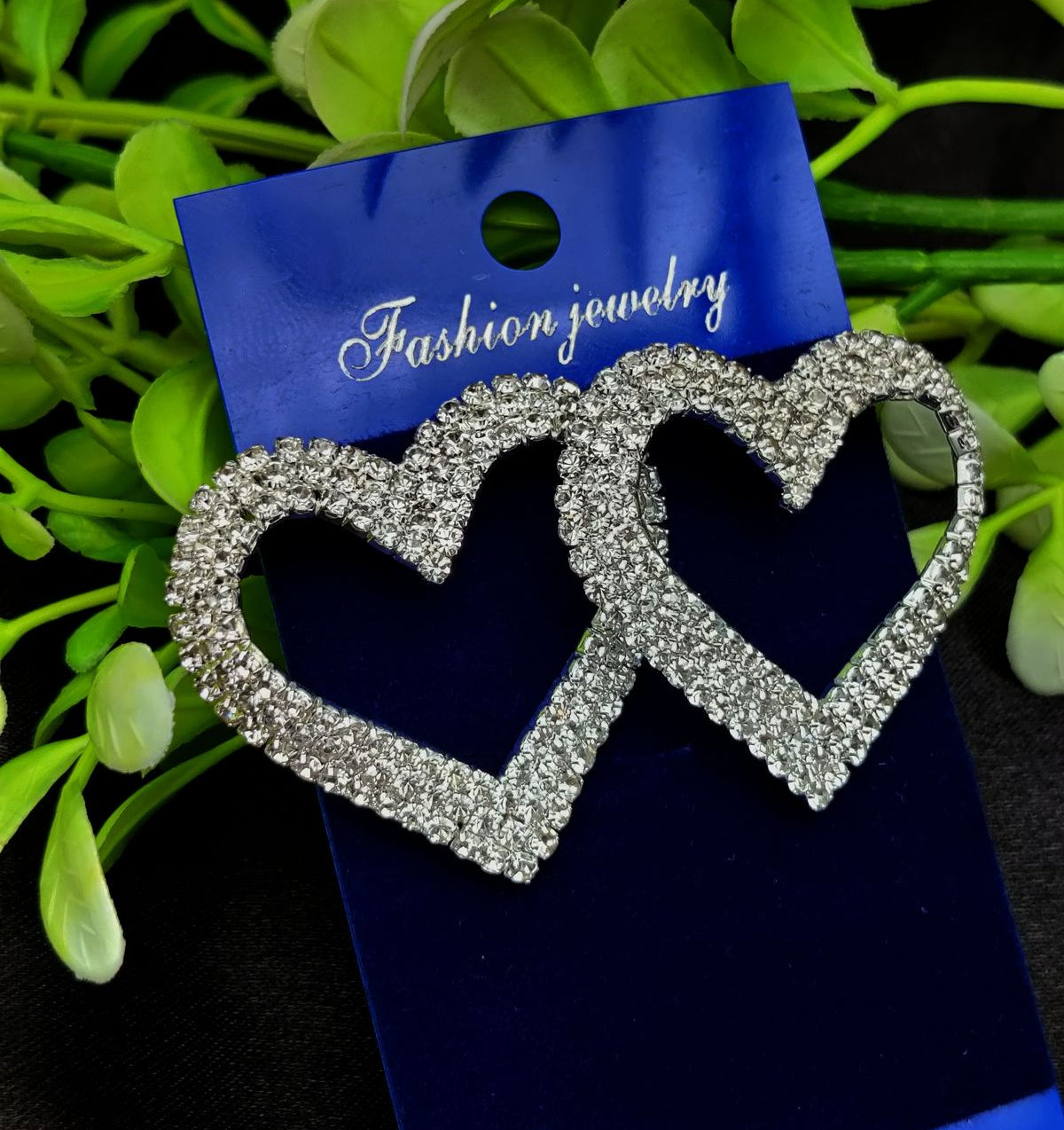 Imported Tarnish-Free Perfection | Best Quality Earrings For Girls & Women | Luxury Look Earrings (Silver) - Triple-Layered Heart