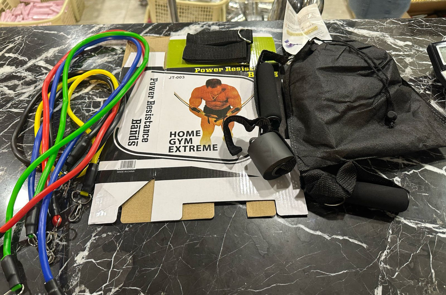 11 Piece Power Resistance Band Set Strength Training Yoga Sports Fitness Band Equipment for Men and Women