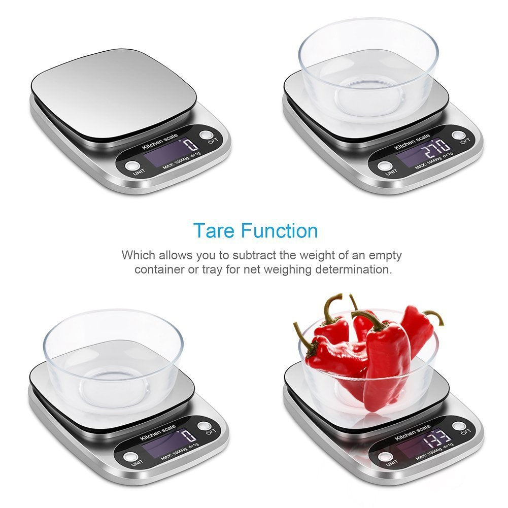 Kitchen Digital Weight Scale Digital Kitchen Scale Digital Weight Machine | Digital Scale with 1 gram to 10000 gram Weight Measurement ( Plastic )