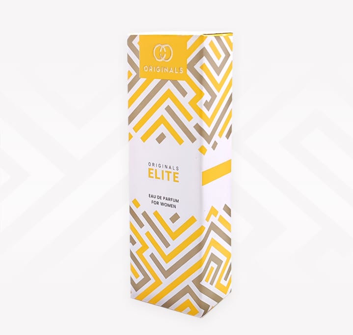 Originals Elite Eau de Parfum for Women – A Radiant Blend of Citrus, Florals & Amber in a Sculptural Gold-Capped Bottle Inspired by Modern Elegance - 35ml