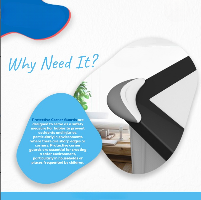 Pack of 4 - Baby Safety Children Protective Corner Guard Baby Safety Edge And Corner Guard For Desk