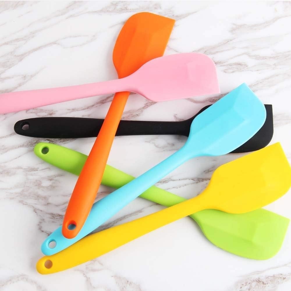 Silicone Spatula 8-Inch – Heat Resistant, Non-Stick Flexible Rubber Scraper Spoon for Kitchen Use