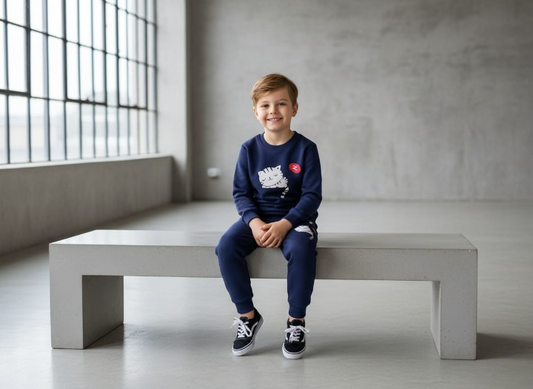 Sweatshirt & Pajama Trouser Tracksuit for Kids | Winter Warm Fleece Clothing Set Outfit for Boys & Girls – Cozy & Stylish small