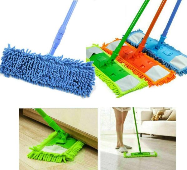 Mop, Floor Cleaner Home Cleaning Supply Flat Mop Microfiber Wet Dust Mop Wet &amp; Dry Mop (random Colors)