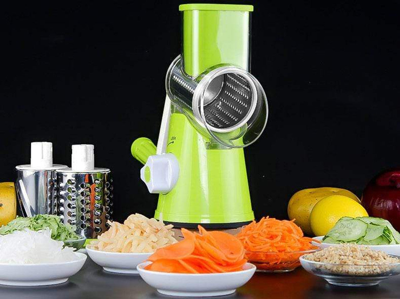 TableTop Drum Grater | Manual Vegetable Cutter Slicer &amp; Grater | Multi-Functional Kitchen Gadget ( Random Color )