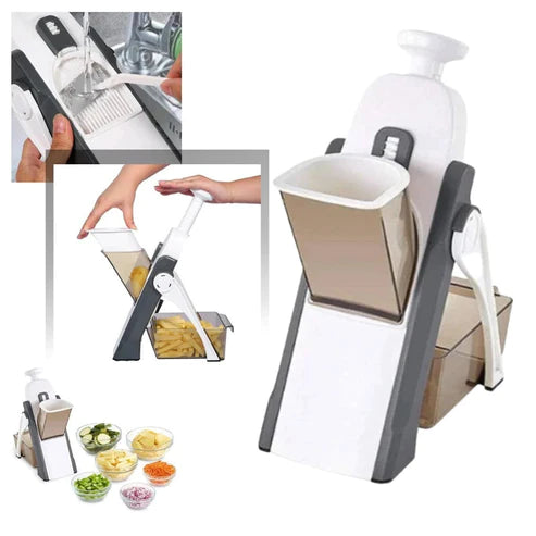 Mandoline Vegetable Cutter Slicer Chopper | Multi-function Cutter Vertical Vegetable Cutter Kitchen Shredder Grater single blade  (random color)