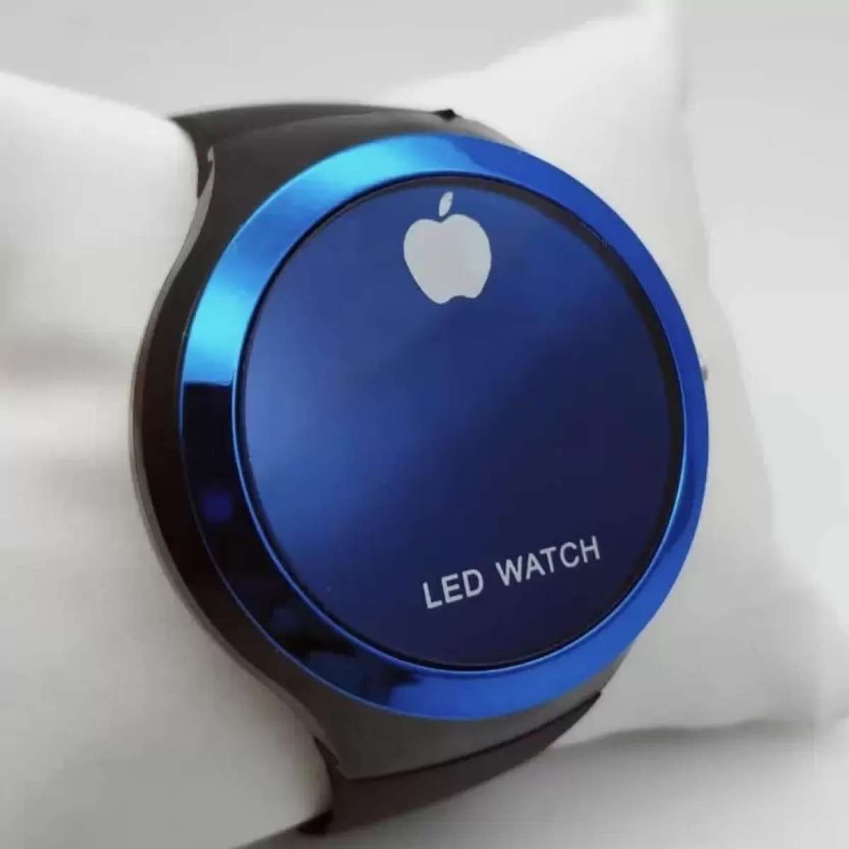 Round Shape Led Digital Watch with Apple Logo Digital Watch-watch for  Men and Women (Random Color )