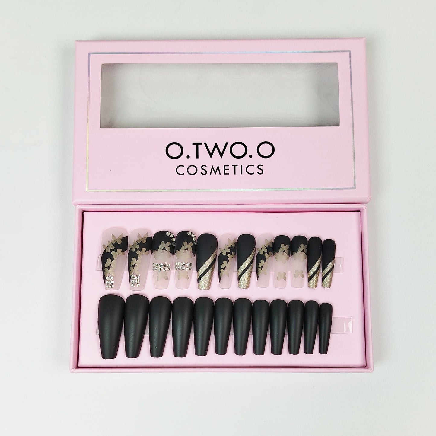 24 Pcs O.TWAO.O Nails | Bold, Glossy &amp; Long-Lasting Finish | Best Quality Nails for women