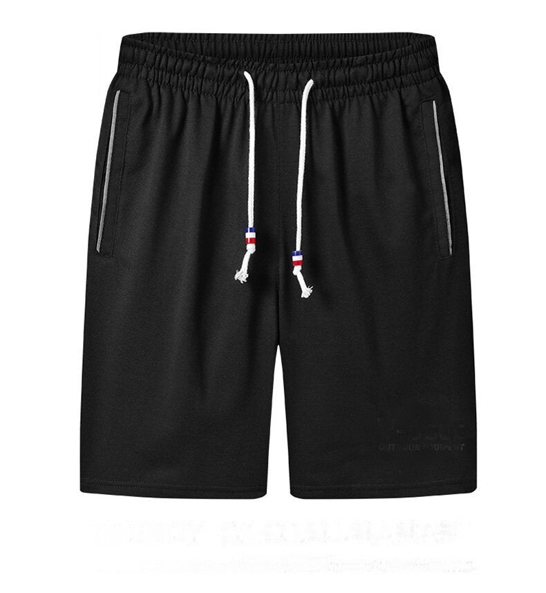 Summer Basketball Designer Shorts for Men | Solid Color | Breathable Drawstring Loose | Casual Short | High Quality [Black] - M