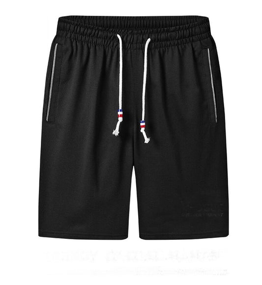 Summer Basketball Designer Shorts for Men | Solid Color | Breathable Drawstring Loose | Casual Short | High Quality [Black] - M