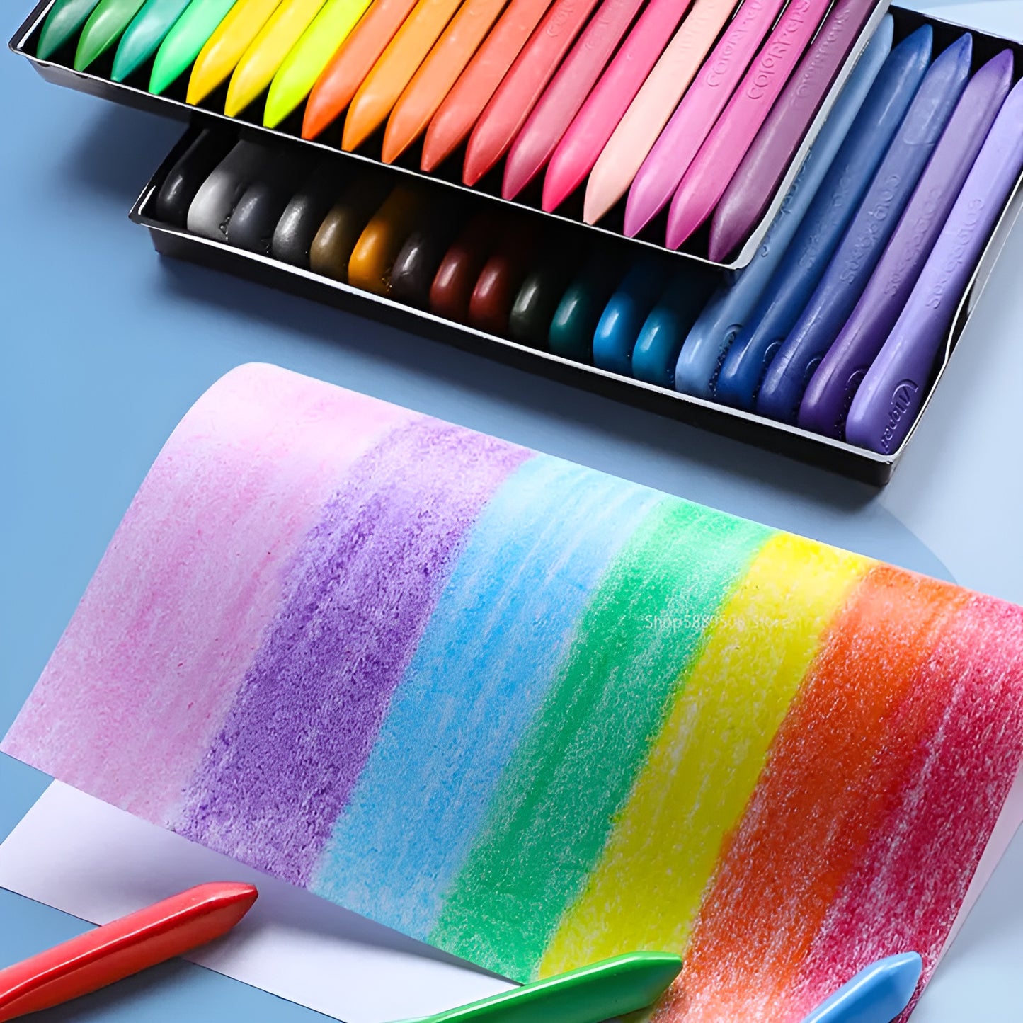 Children Pack of 12 Plastic Crayons, 12 Vibrant Crayons Colors, Caryon Pencils