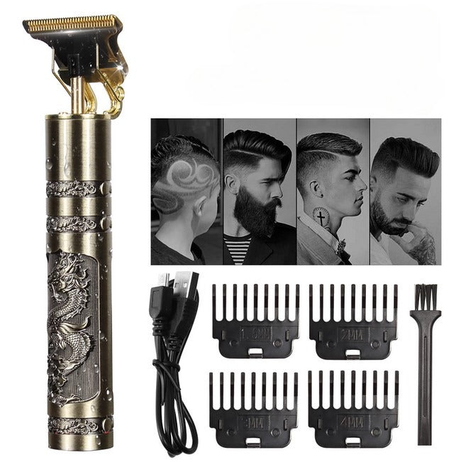 T9 Professional  Beard Trimmer  Haircut Shaving Machine for Men (Metal Body)