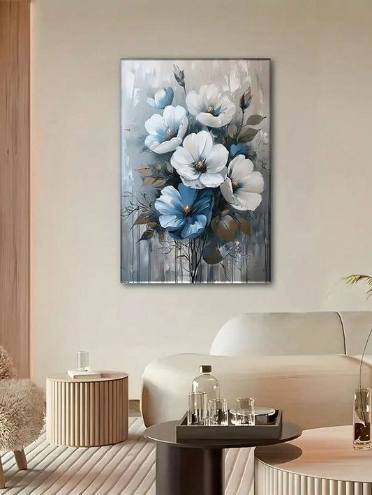 Flowers Design Stickytiles Frame Providing Creative Floral Pattern Attractive Look Home Decoration Support - 8*11