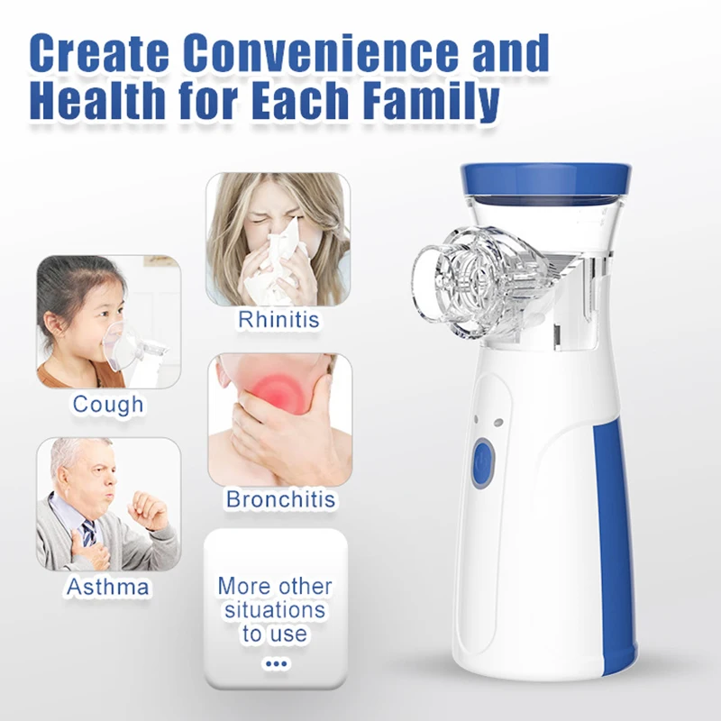 Portable Nebulizer For Asthma Inhaler Nebulizer Machine For Kids And Adults Medical asthma nebulizer (Cell operated)