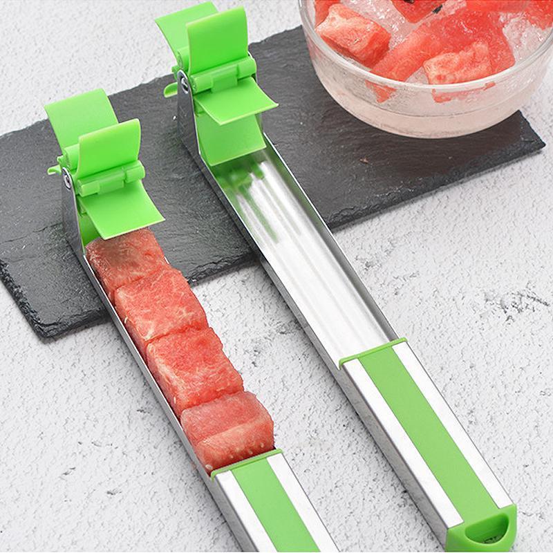 Windmill Watermelon Cube Cutter | Watermelon Slicer Cutter, Stainless Steel Watermelon Cutter Wheel Fruit Knife Melon Knife Corer Kitchen Gadgets, Practical Tool for Fruit Vegetable Salad