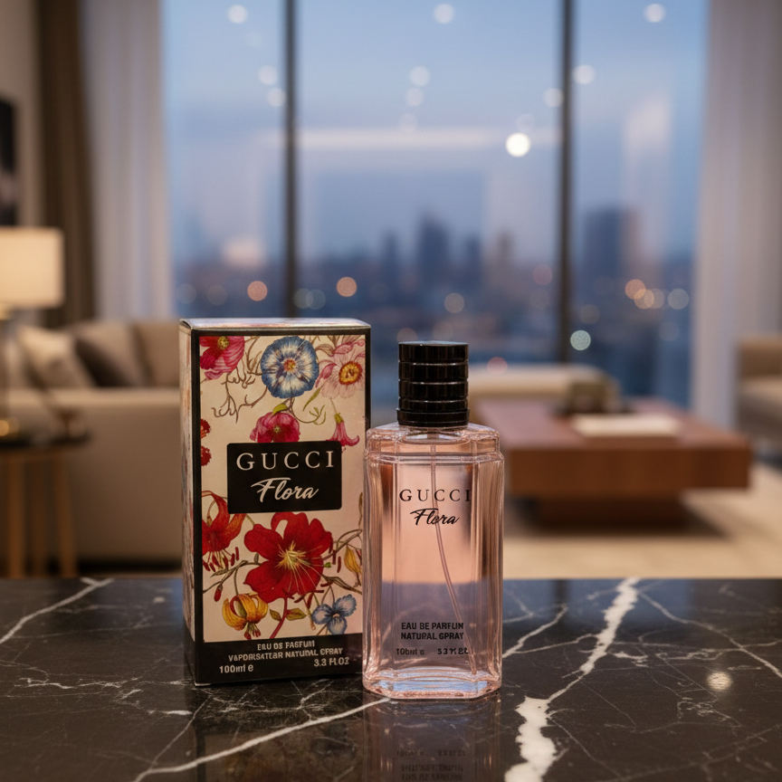 Gucci Flora Eau de Parfum – 100ml Premium Long-Lasting Fragrance for Women, Elegant Floral Scent