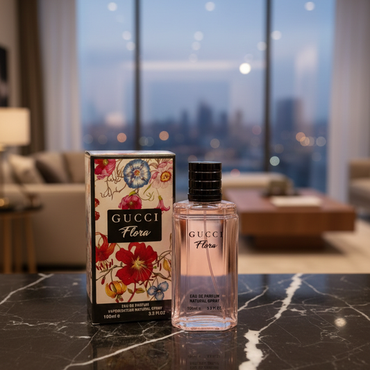 Gucci Flora Eau de Parfum – 100ml Premium Long-Lasting Fragrance for Women, Elegant Floral Scent
