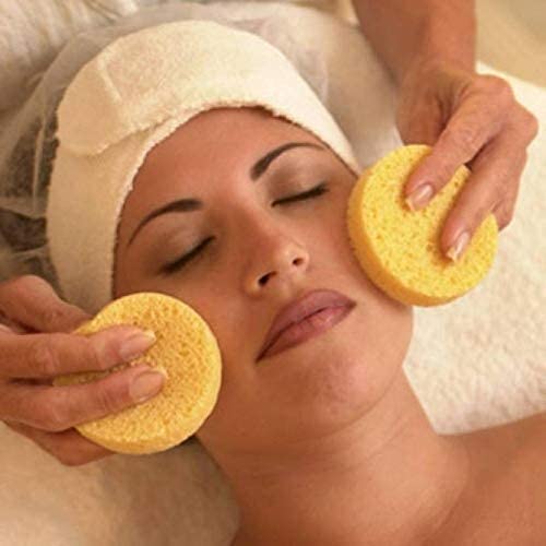 (12 Pcs)Compressed Facial Sponge Face Cleansing Sponge (random color)