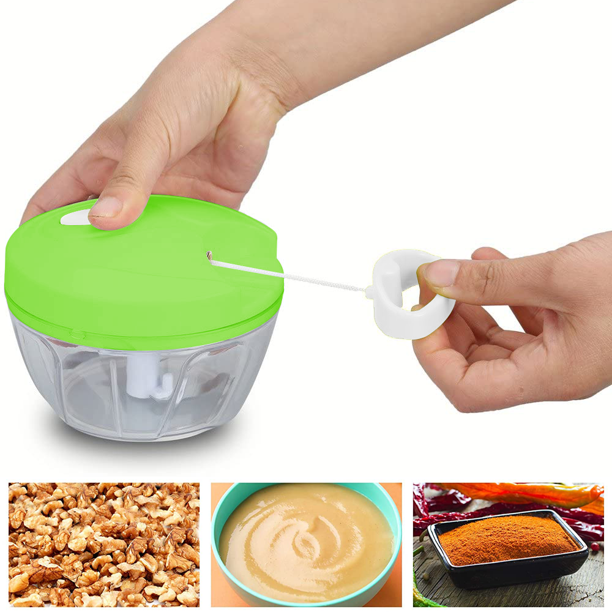 Multi-Function Food Processor - Chopper, Cutter, Grinder, Shredder, Mincer, Mini Garlic Slicer &amp; Slicer for Kitchen (Random Color)