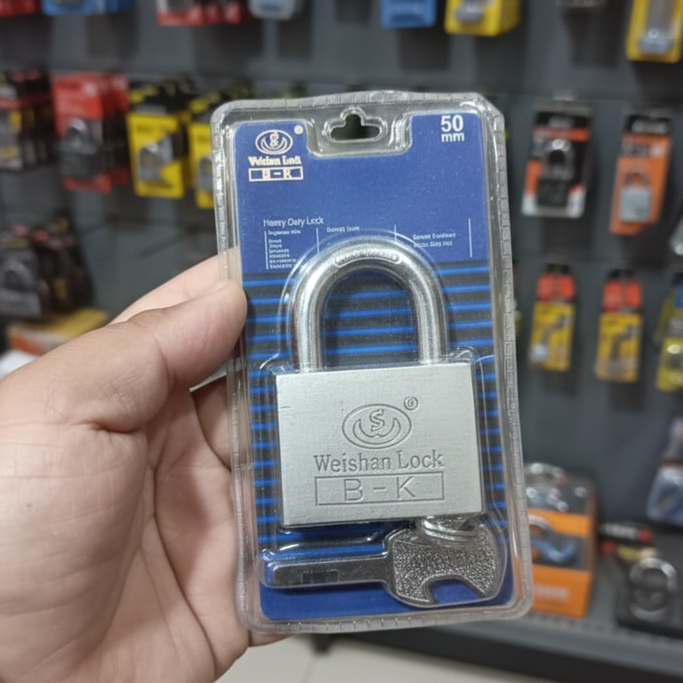 Weishan Door Lock 50mm | Durable Security Lock | Strong Metal Build for Home & Office