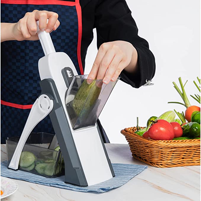 Mandoline Vegetable Cutter Slicer Chopper | Multi-function Cutter Vertical Vegetable Cutter Kitchen Shredder Grater single blade  (random color)