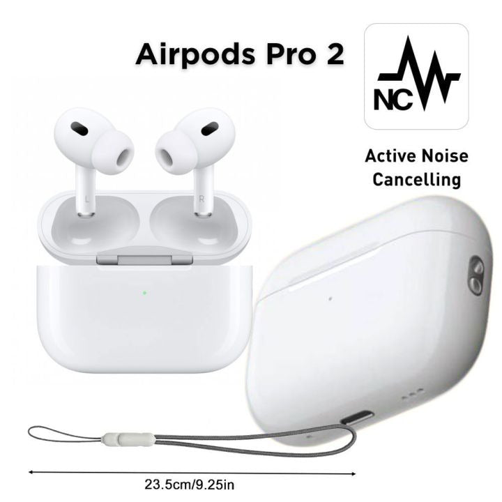 Airpods Pro 2 Noise Reduction Wireless Earbuds - Airpods Pro 2 with ANC | Airpods For Android &amp; IOS - White