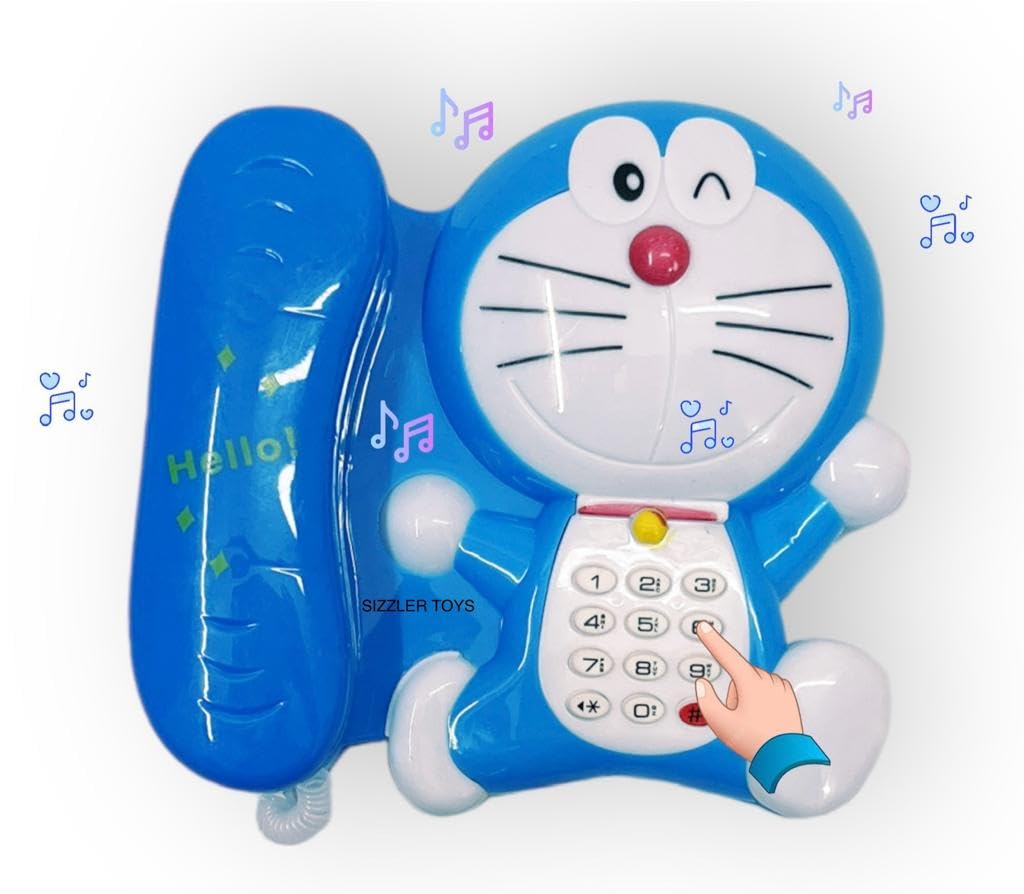 Doremon Telephone for Kids Learning Talk on Phone For Kids Boys Girls (random color)