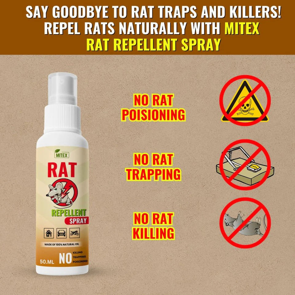 Rat Repellent Spray – Protects Car Wires & Engine, Home & Office Use, Long-Lasting (50ml)