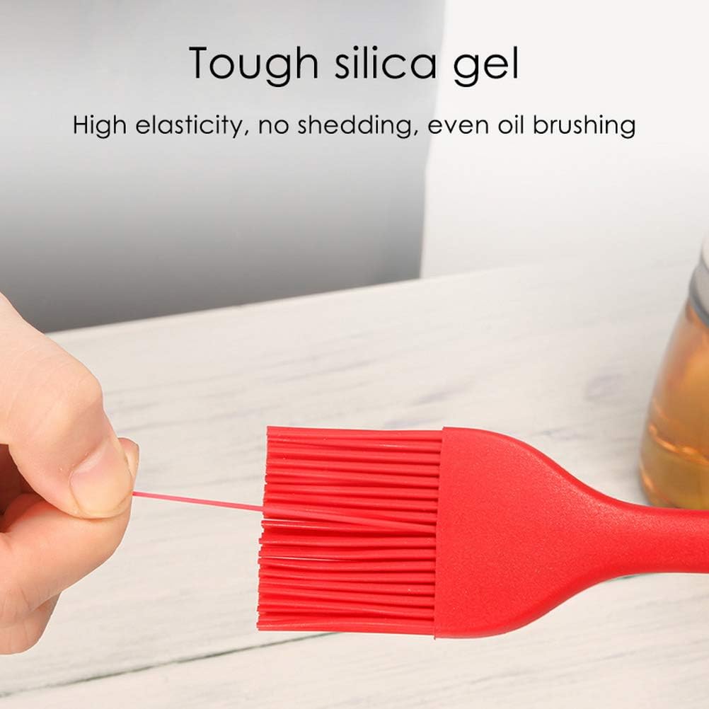 01 Piece Food Grade Kitchen Household Oil Heat Resistant Silicone Brush, Brush For Perfect Apply Baking, Cooking, BBQ Basting Baking Cooking Bbq Grill Spread Oil Butter Sauce ( Random Color )